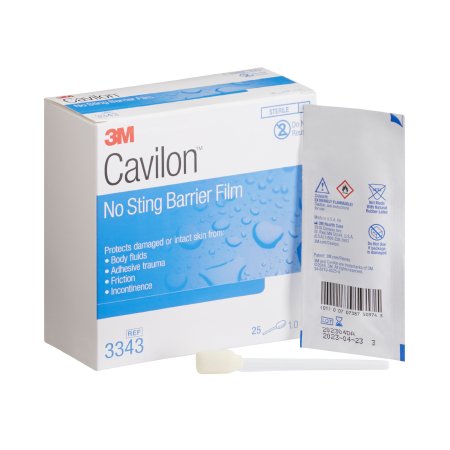 3M Cavilon No Sting - Skin Barrier Applicator 26 to 62% Strength Hexamethyldisiloxane / Isooctane / Acrylate Terpolymer / Polyphenylmethylsiloxane Individual Packet Sterile - 3343