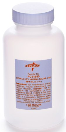Medline - Irrigation Solution 0.9% Sodium Chloride Not for Injection Foil-Lidded Cup 4 oz. - DYND40540