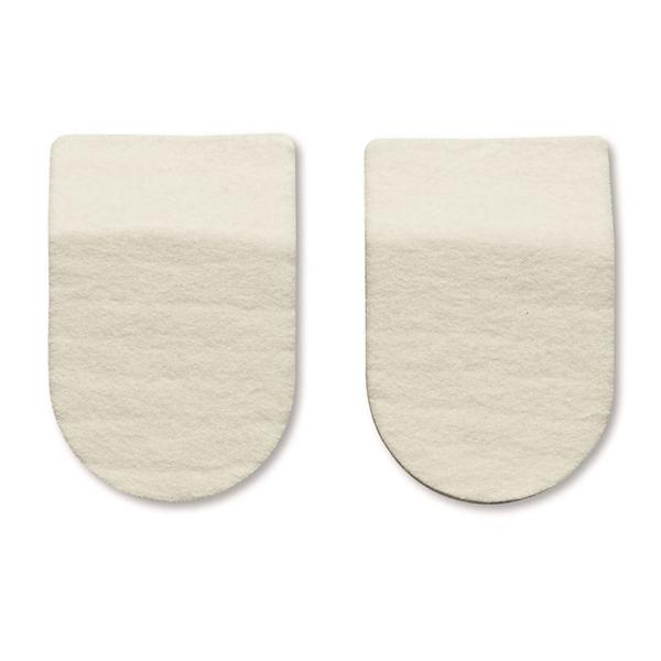 Alimed Pad Orthopedic Hapad Heel 2.5" 7/16" Thick Adhesive Back White 3Pr/Package - 6387