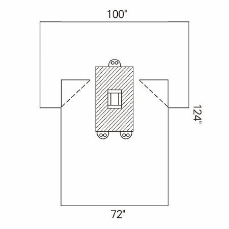O&M Halyard Inc Abdominal Drape Laparotomy Drape 100 W X 72 W X 124 L Inch Sterile - 89228