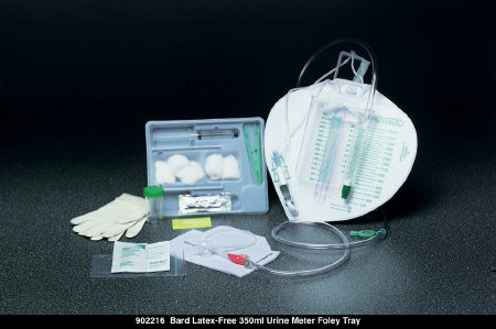 Bard Lubri-Sil Indwelling Catheter Tray Foley 16 Fr. 5 cc Balloon Silicone - 902216