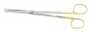 Miltex Miltex Carb-N-Sert Dissecting Scissors Metzenbaum 7 Inch Length OR Grade Stainless Steel (German) / Tungsten Carbide NonSterile Finger Ring Handle Straight Blade Blunt/Blunt - 5-181TC