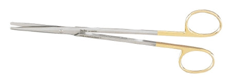 Miltex Miltex Carb-N-Sert Dissecting Scissors Metzenbaum 7 Inch Length OR Grade Stainless Steel (German) / Tungsten Carbide NonSterile Finger Ring Handle Straight Blade Blunt/Blunt - 5-181TC