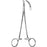 Sklar Forceps Jacobs 7 Inch Surgical Grade Stainless Steel NonSterile Ratchet Lock Finger Ring Handle Curved Serrated Tip - 98-2071