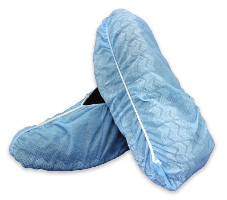 McKesson McKesson Shoe Cover X-Large Shoe High No Traction Blue NonSterile - 16-3515