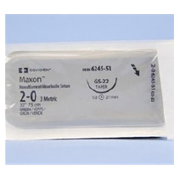 Medtronic MITG-Covidien Suture 2-0 Polygly Gs-10/C-6 Maxon Green 30" Double Arm Monofilament 36/Ca - 8886674551