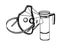 PARI LC D - Handheld Nebulizer Kit Small Volume Medication Cup Pediatric Aerosol Mask Delivery - 022H73P50