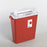 Cardinal SharpStar In-Room Sharps Container 1-Piece 16-1/4 H X 13-3/4 W X 6 D Inch 3 Gallon Translucent Almond Horizontal Entry Lid - 8537MW