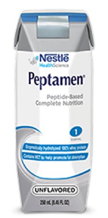 Nestle Healthcare Nutrition Peptamen Tube Feeding Formula 250 mL Carton Ready to Use Unflavored Adult - 798716162692