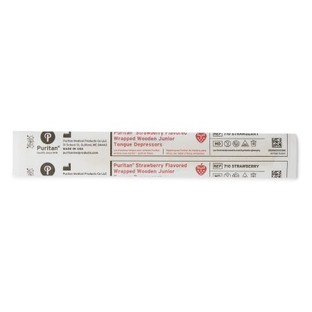 Puritan - Tongue Depressor 5-1/2 Inch Length Wood - 710 STRAWBERRY