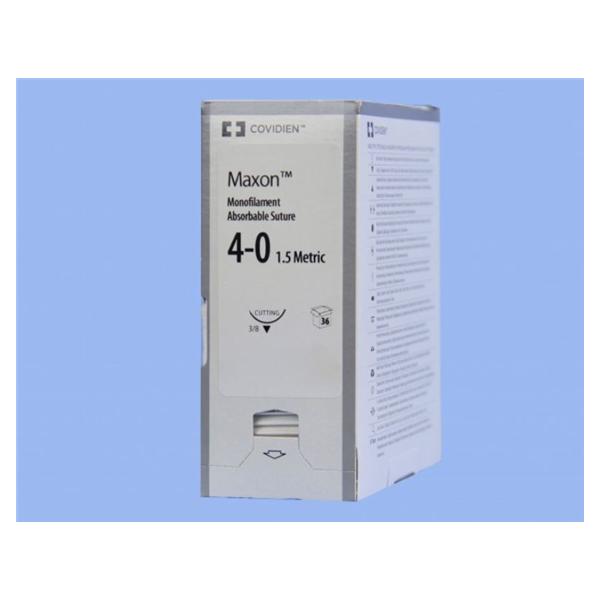 Medtronic MITG-Covidien Suture 4-0 Polyglyconate Copolymer P-12 Maxon Clear 18" Monofilament 36/Ca - SMM5043