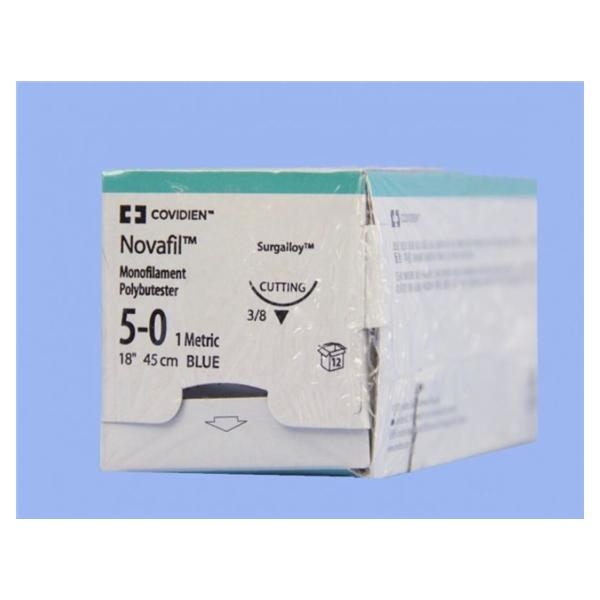 Medtronic MITG-Covidien Suture 5-0 Polybutester P-13 Novafil Blue 18" Monofilament 12/Ca - SPB5223G