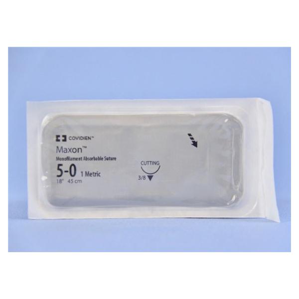 Medtronic MITG-Covidien Suture 5-0 Polyglyconate Copolymer P-12 Maxon Clear 18" Monofilament 36/Ca - SMM5042