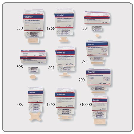 BSN Medical Coverlet Adhesive Strip 1-1/2 X 2 Inch Fabric Rectangle Tan Sterile - 330