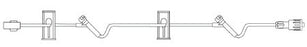 B. Braun - Extension Set 35 Inch Tubing 2 Ports 6.0 mL Priming Volume DEHP-Free - NF1370