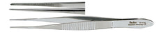 Miltex Miltex Eye Dressing Forceps 4 Inch OR Grade Stainless Steel (German) NonSterile NonLocking Thumb Handle Straight Serrated Tips - 18-780