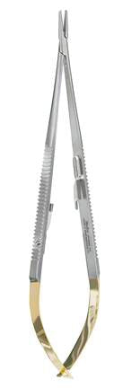 Integra Lifesciences - Microvascular Needle Holder 7 Inch Length Straight, Serrated Jaw - 17-1090TC