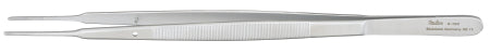 Miltex Miltex Dressing Forceps Gerald 7 Inch OR Grade Stainless Steel (German) NonSterile NonLocking Thumb Handle Straight Serrated Tips - 6-180