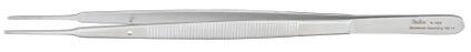 Miltex - Dressing Forceps Gerald 7 Inch Length OR Grade German Stainless Steel NonSterile NonLocking Thumb Handle Straight Serrated Tips - 6-180