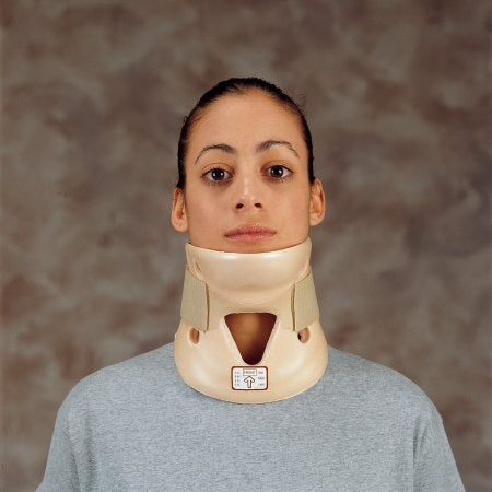 Deroyal Rigid Cervical Collar  Preformed Adult Medium Two-Piece / Trachea Opening 3-1/4 Inch Height 13 To 16 Inch Neck Circumference - 1034-12