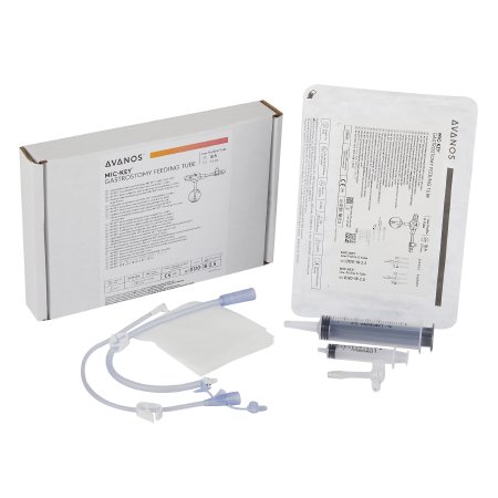 MIC-Key - Gastrostomy Feeding Tube Kit 18 Fr. 2.5 cm Tube Silicone Sterile - 0120-18-2.5