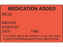Shamrock Scientific Pre-Printed Label Anesthesia Label Medication Added, Drug, Amount, Added By, Date, Time Red 1-1/2 X 2-1/2 Inch - SN-2001