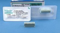 Teleflex Medical Hemoclip Traditional Style Ligating Clip Titanium Medium / Large Green Clip 10 Clips - 523760