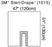 3M Steri-Drape - Orthopedic Drape U-Drape 47 W X 51 L Inch NonSterile - 1015NSD