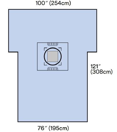 3M Steri-Drape - Obstetrics / Gynecology Drape Cesarean-Section Drape with Incise Pouch 77 W X 122 L Inch Sterile - 7965