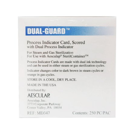 Aesculap - Sterilization Process Indicator Card Steam / EO Gas - MD347