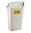 Bemis Sentinel - Chemotherapy Waste Container 22-1/2 H X 11-4/5 W X 16-1/2 L Inch 11 Gallon Translucent Base / White and Yellow Lid Horizontal / Vertical Entry Gasketed Hinged Lid - 211 004