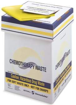 ChemoPlus - Hazardous Drug Waste Container Corrugated Cardboard, 20-1/2 H X 15 W X 15 D Inch - CT1500