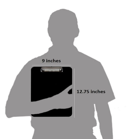 Over-The-Bed Poly Clipboards 