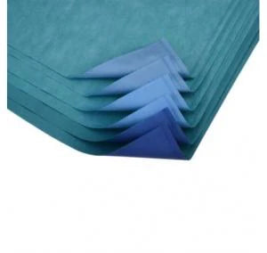 Cardinal Health CH500 - Sterilization Wrap Blue / Green 45 X 45 Inch Dual Layer SMS Polypropylene Steam / EO Gas / Hydrogen Peroxide - CH5G0045