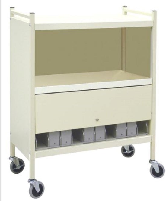 Omnimed Economy Closed Style Chart Rack (Locking Option), Beige