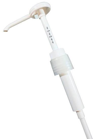 US Plastic Corp. Impact Products White Deluxe Plastic Pail Pump with 40mm Rieke Adapter -P-329