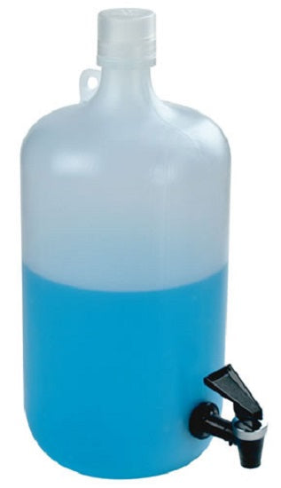 US Plastic Corp. Thermo Scientific 5 Gallon Tamco Modified Nalgene LDPE Carboy with a Fast Draw Off Spigot