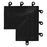 US Plastic Corp. Wearwell, Inc ErgoDeck Inside Corner Black 9" x 9" x 6" -560.78X6X9X9BK