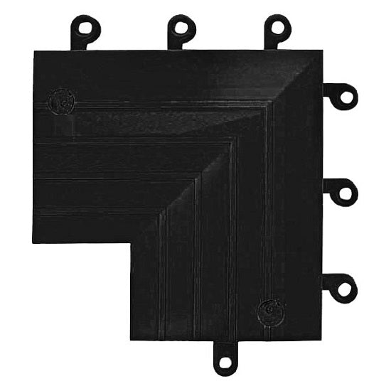 US Plastic Corp. Wearwell, Inc ErgoDeck Inside Corner Black 9" x 9" x 6" -560.78X6X9X9BK