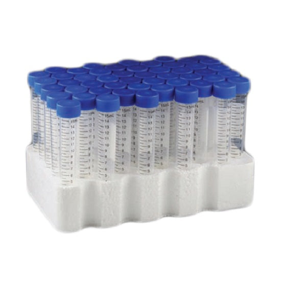 US Plastic Corp. Globe Scientific Polypropylene Centrifuge Tubes with Attached Caps & Rack Sterile - Case of 500