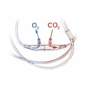 Salter Labs CANNULA, ORAL/NASAL DIVIDED 2"ETCO2 LINE 13' ADLT (25/CS) - 4MSF1-0-13-25
