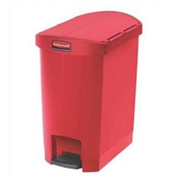 Saalfeld Redistribution CONTAINER, WASTE RUBBERMAID STEP-ON SLIM JIM RED 8GL - 1883565