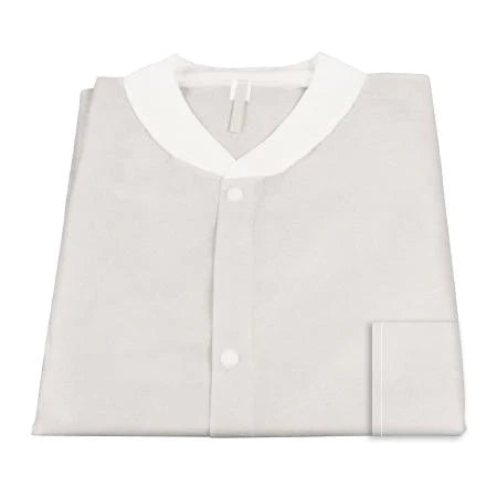 Dynarex - Lab Coat White Small Knee Length Limited Reuse - 2062