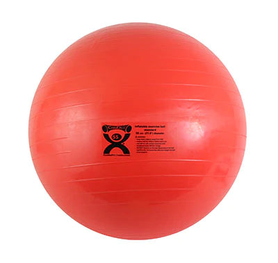 CanDo - Inflatable Exercise Ball Red 3 lbs. - 30-1872