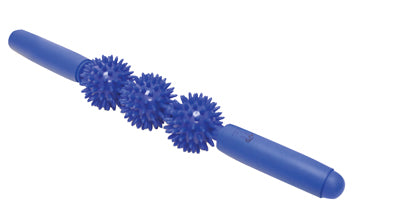 Point relief Massage Bar - 6 x 42cm - 3 Balls Blue