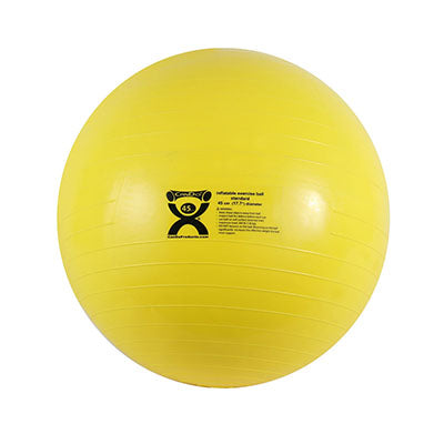 Fabrication Enterprises Inflatable Exercise Ball Cando Abs Yellow - 30-2071
