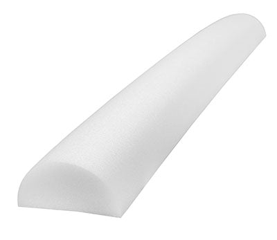 Fabrication Enterprises Roller, Half Round Can-Do F/Balancing Foam Wht 6"X48" D/S - 30-2118