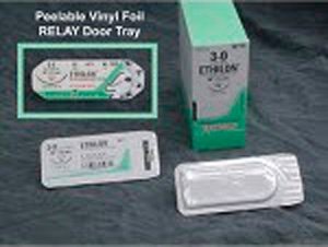 Ethilon - Suture with Needle Nonabsorbable Uncoated Black Suture Monofilament Nylon Size 3 - 0 30 Inch Suture 1-Needle 30 mm Length 3/8 Circle Reverse Cutting Needle - 1671H