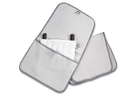 Chattanooga Hydrocollator Cover Terry, Foam Filled, Over Sized, Gray, Hook and Loop Closure, Washable, 24 X 36 Inch - 1124