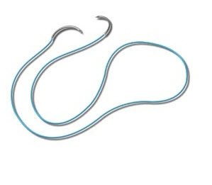Surgical Specialties LOOK Suture with Needle Absorbable Uncoated Undyed Suture Plain Gut Size 6-0 18 Inch Suture 1-Needle 11 mm Length 3/8 Circle Precision Conventional Cutting Needle - 1415B
